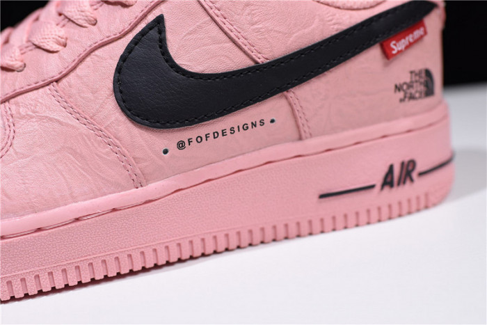 Supreme x The North Face x Nike Air Force 1 PINK AR3066-800