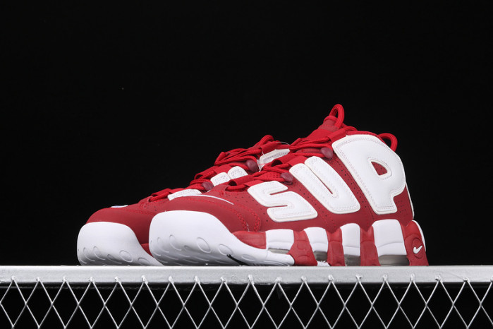 Supreme x Nike Air More Uptempo Varsity Red/White 902290-600