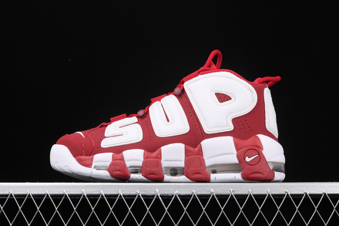 Supreme x Nike Air More Uptempo Varsity Red/White 902290-600