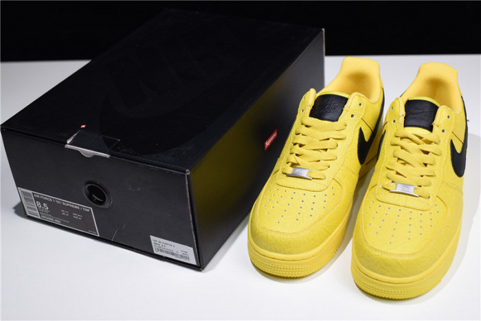 Supreme x The North Face x Nike Air Force 1 YELLOW AR3066-400