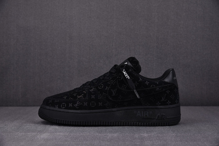Louis Vuitton Nike Air Force 1 Low By Virgil Abloh Black