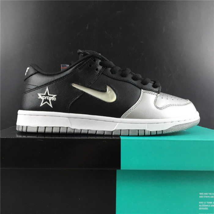Nike SB Dunk Low Supreme Jewel Swoosh Silver-CK3480-001