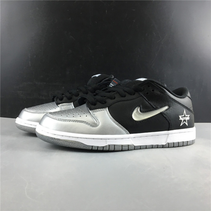 Nike SB Dunk Low Supreme Jewel Swoosh Silver-CK3480-001